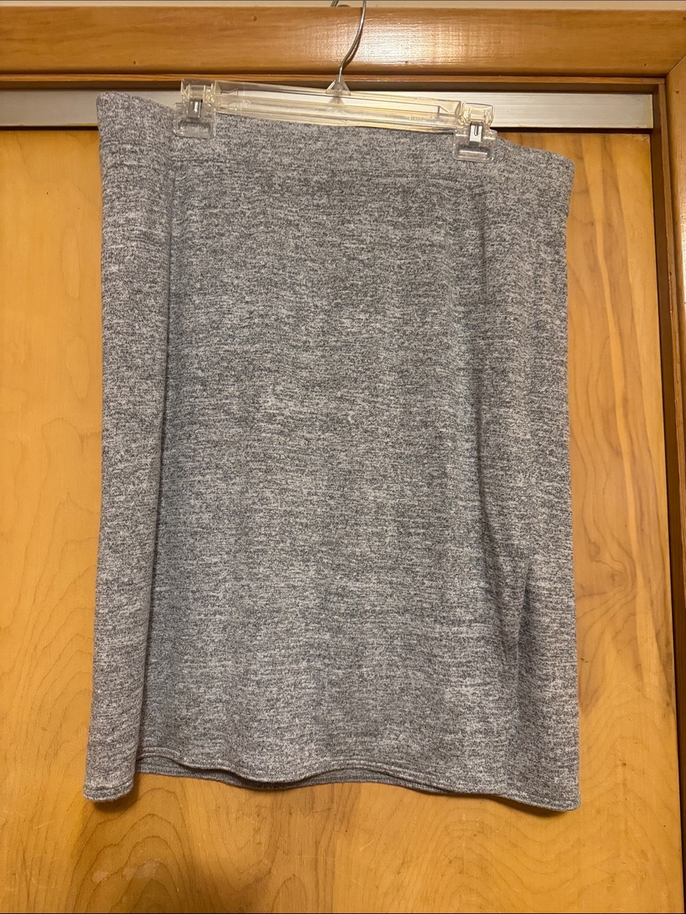 GAP Heather Gray Knit Midi Skirt